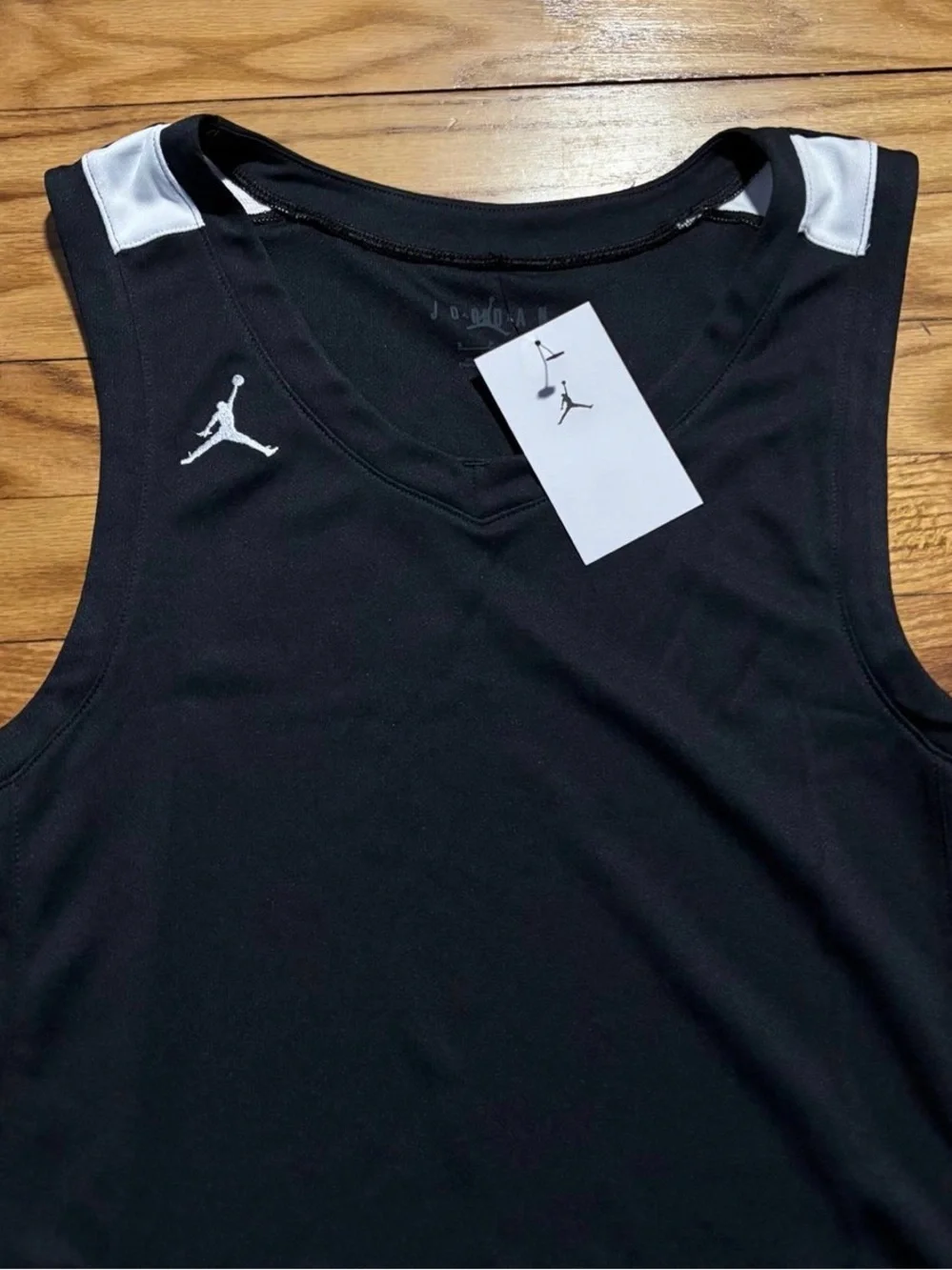 Nike Jordan Stock Overtime Basketball Jersey Black/White men’s sz small new